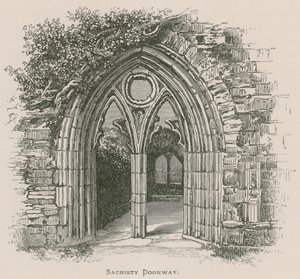 Tintern Abbey, Sakristeitür von Alexander Francis Lydon