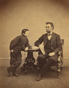 Abraham Lincoln und sein Sohn Thomas (Tad)