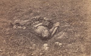 Konföderierter Soldat [auf dem Schlachtfeld bei Antietam], September 1862
