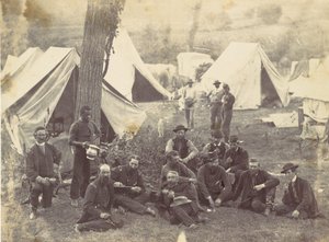 Gruppe im Hauptquartier der Armee des Potomac, Antietam, Oktober 1862, 1862