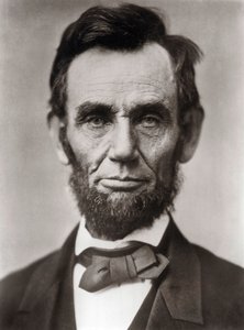 Porträt von Abraham Lincoln (1809-1865), 16. Präsident der Vereinigten Staaten von Amerika. Fotografie von Alexander Gardner von Alexander Gardner