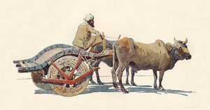 Ein Ochsenkarren, Jodhpur, um 1880 1905
