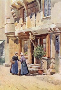 Alte Häuser in Chinon von Alexander Henry Hallam Murray