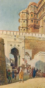Der Aufstieg zum Palast, Jodhpur, ca. 1880-1905 von Alexander Henry Hallam Murray