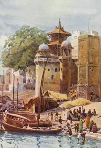 Die Badeghats, Benares von Alexander Henry Hallam Murray