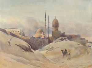 Die Zitadelle, Kairo, in einem Sandsturm, ca. 1880 von Alexander Henry Hallam Murray
