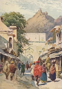 Die Hauptstraße von Alwar, um 1880, 1905 von Alexander Henry Hallam Murray
