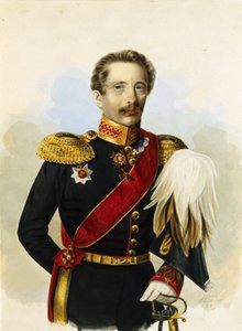 Porträt des Ataman der Don-Kosaken-Armee, Michail Grigorjewitsch Chomutow von Alexander Ivanovich Klünder