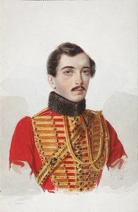 Porträt von N.V. Novoskoltsev, 1839