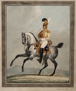 Dragoneroffizier der königlich-sächsischen Armee von Alexander Ivanovich Sauerweid