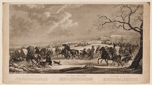 Schlittenrennen bei Krasny Kabachok, 1814 von Alexander Ivanovich Sauerweid