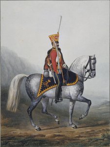 Soldat des Leibgarde-Husaren-Regiments, 1817-1824 von Alexander Ivanovich Sauerweid