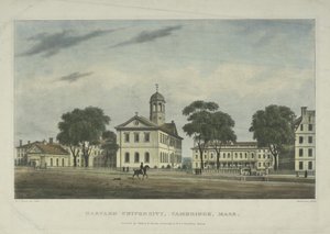 Harvard University, Cambridge, Mass., 1828 von Alexander Jackson Davis