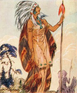 Pocahontas, Tochter des indianischen Häuptlings, die John Smith rettete, 1937