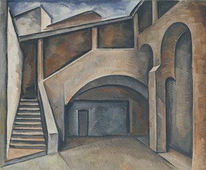 Hof, 1913 von Alexander Kanoldt