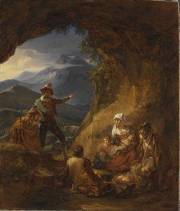 Banditen betreten die Behausung eines Hirten, 1823
