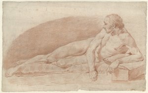 Liegender männlicher Akt, nach rechts von Alexander Liernur