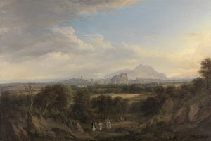 Ein Blick auf Edinburgh von Westen, um 1822-26 von Alexander Nasmyth