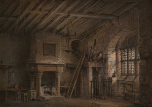 Bühnenbild für Heart of Midlothian, The Tolbooth, ca. 1819