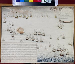 Die Seeschlacht von Tendra (im Schwarzen Meer) am 8. und 9. September 1790