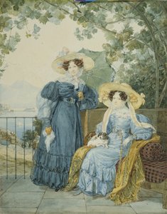 Porträt der Gräfin Jekaterina Artemjewna Woronzowa und Prinzessin Jelena Michailowna Galitzine von Alexander Pavlovich Briullov