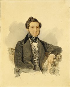Porträt von Nikolay Mikhaylovich Donaurov 1806-1849, 1830er Jahre