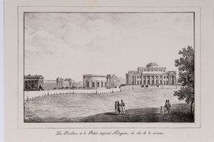 Der Jelagin-Palast in Sankt Petersburg, Serie Ansichten von Sankt Petersburg, 1820er Jahre