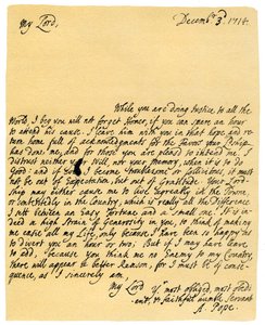 Brief von Alexander Pope an Charles Montagu, 3. Dezember 1714 von Alexander Pope