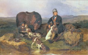 Moorhuhnjagd, 1848 von Alexander Rolfe