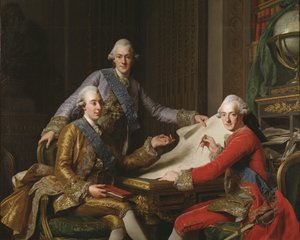 König Gustav III. von Schweden und seine Brüder