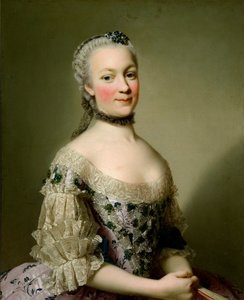 Porträt von Katarzyna Mniszech, geborene Zamoyska von Alexander Roslin