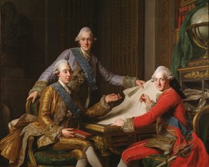 König Gustav III. von Schweden und seine Brüder