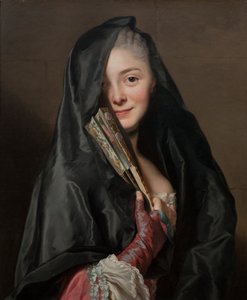 Die Dame mit dem Schleier. Die Frau des Künstlers, Marie Suzanne Giroust von Alexander Roslin