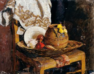 Stillleben mit Krug und Früchten von Alexander Rothaug