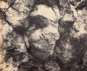 Gigantischer Kopf im Felsen nahe Smyrna am Eingang einer Höhle von Alexander Sandor Svoboda