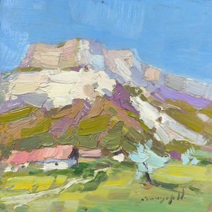 Helle Berglandschaft