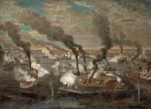 Große Seeschlacht von Memphis, Tennessee am 6. Juni 1862