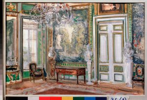 Der Wandteppichsaal des Kuskovo-Palastes des Grafen Sheremetyev