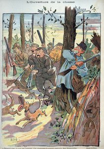 Eröffnung der Jagd - Illustration von Alexander Stuart Boyd (1854-1930) für Laughter Nr. 45 von 1895 von Alexander Stuart Boyd