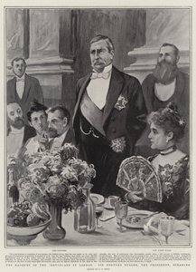Das Bankett der Devonianer in London, Sir Redvers Buller, der Präsident, spricht