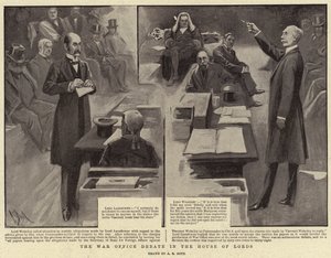 Die Debatte im Kriegsministerium im House of Lords