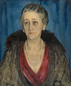 Porträt einer polnischen Dame [Baroness Posznanska] von Alexander Stuart Hill