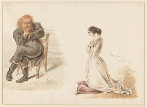 Figurenstudien eines Mannes und eines jungen Mädchens von Alexander Ver Huell