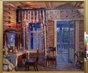 Interieur mit Ikonenlampe