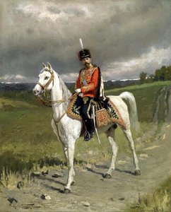 Porträt von Kaiser Nikolaus II. 1868-1918, 1907