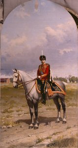Porträt von Kaiser Nikolaus II. 1868-1918, 1908