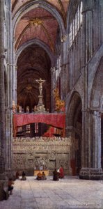 Das Kirchenschiff der Kathedrale von Avila von Alexander Wallace Rimington