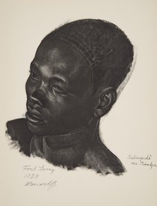 Ialingede, Mandja-Rasse. (Fort Lamy), aus Dessins et Peintures d