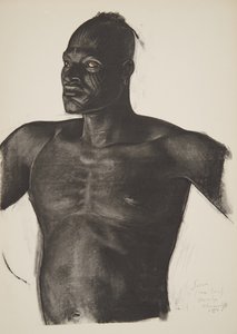 Sara der Fährtenleser (Bahr Ouandja), aus Dessins et Peintures d