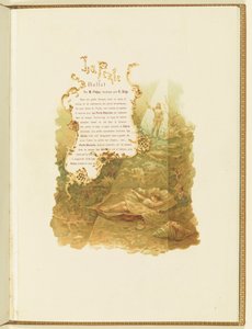 Programm für das Ballett La Perle von Marius Petipa und Riccardo Drigo, 1896 von Alexander von Hohen